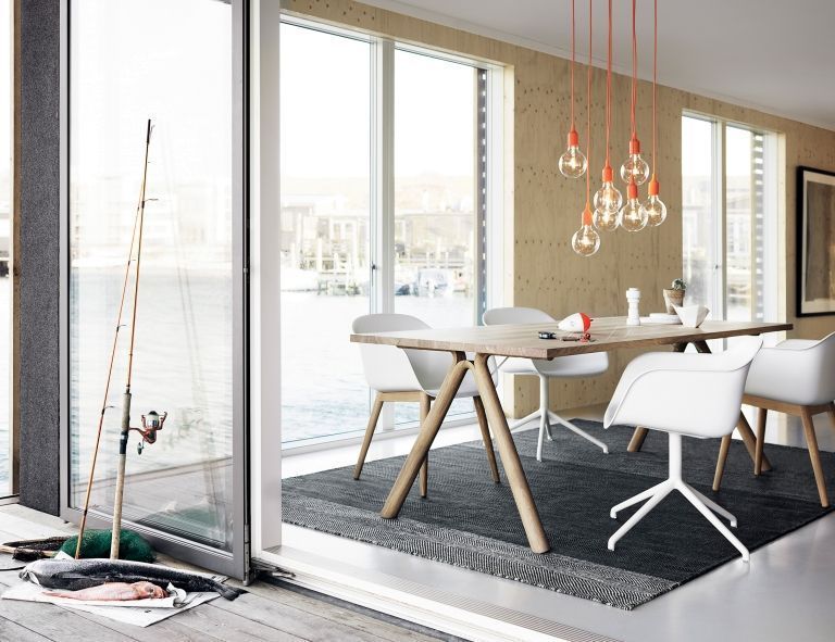 Muuto Fiber Swivel stoel grijs