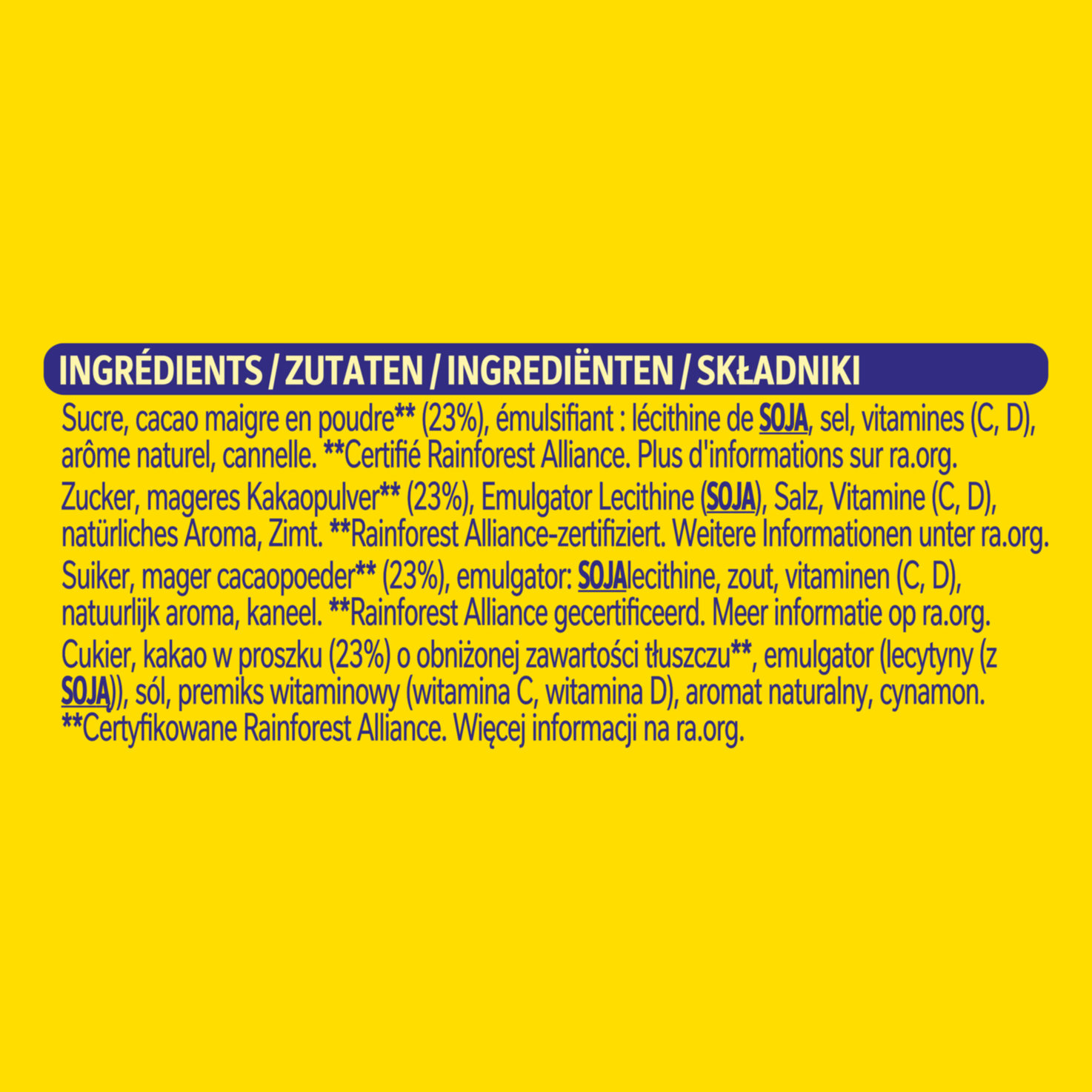 Nesquik Kakaogetränkepulver mit Vitaminen