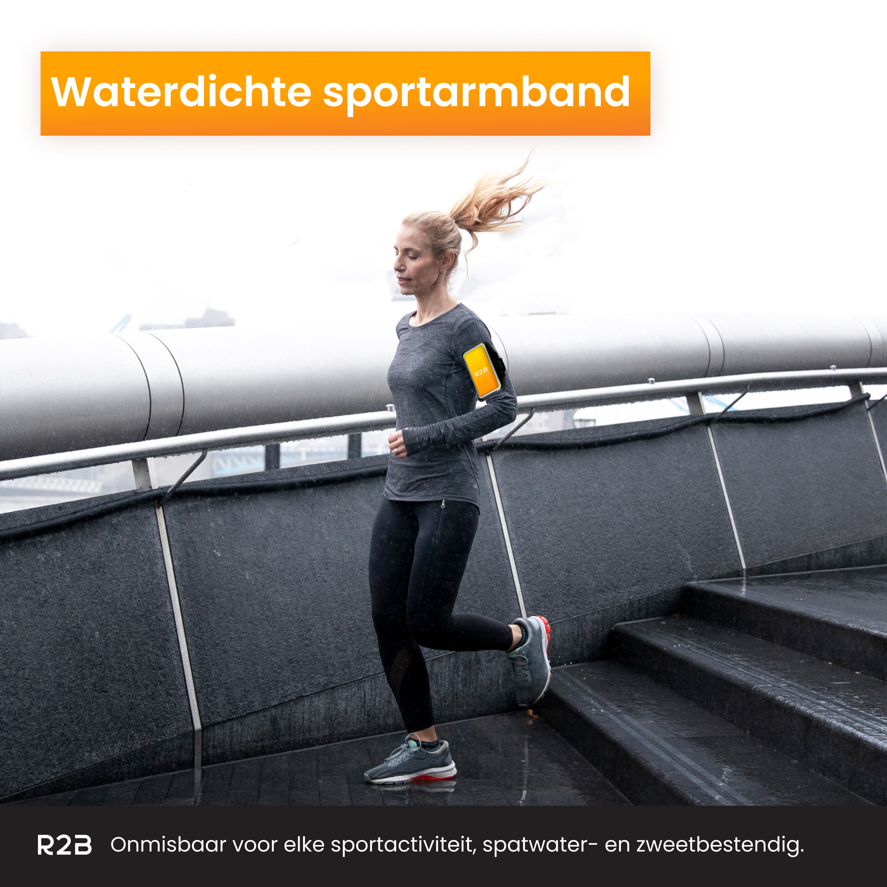 R2B Waterdichte Hardloop Telefoonhouder Sportarmband 7 inch