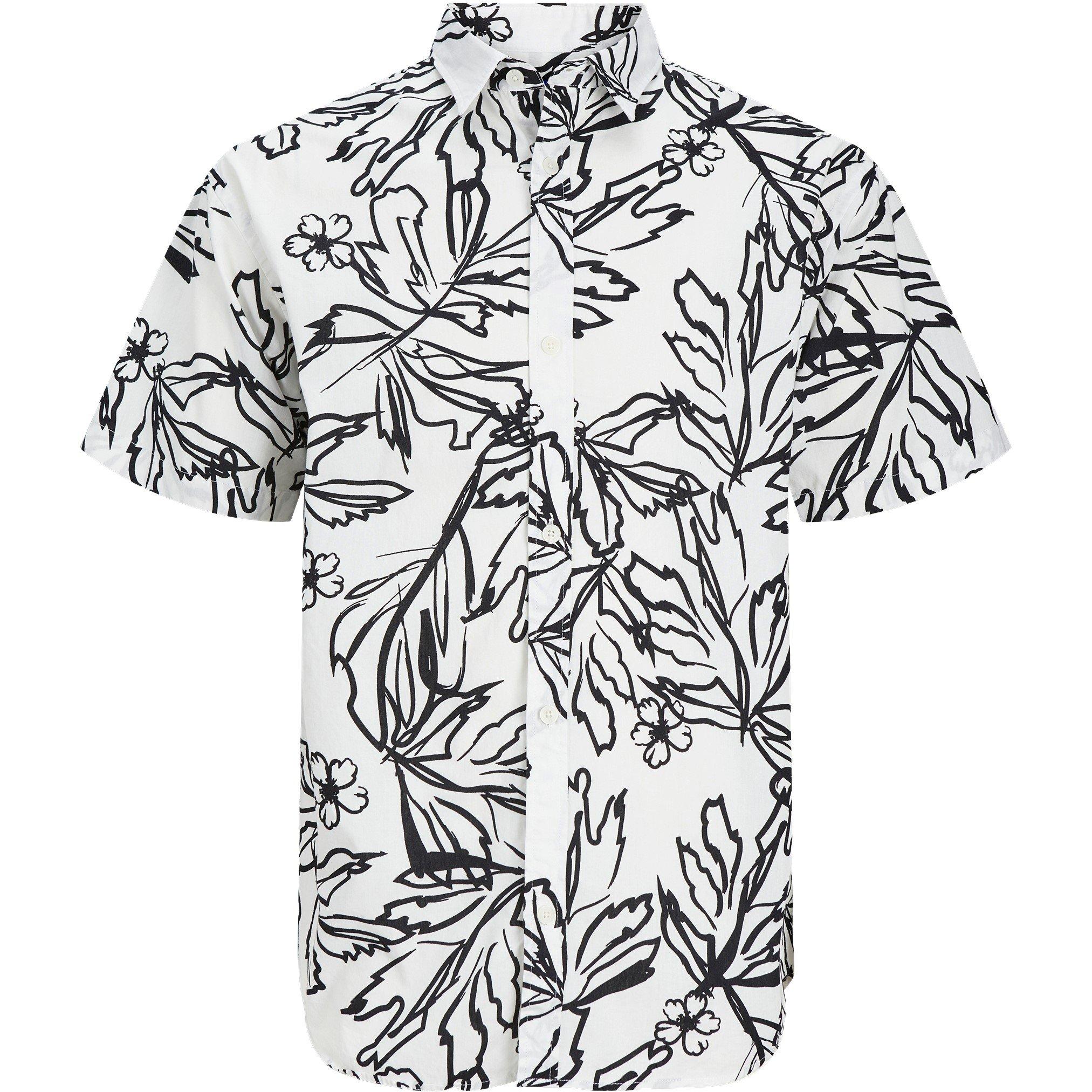 Jack and Jones JJ Short Sleeve AOP Shirt Mens