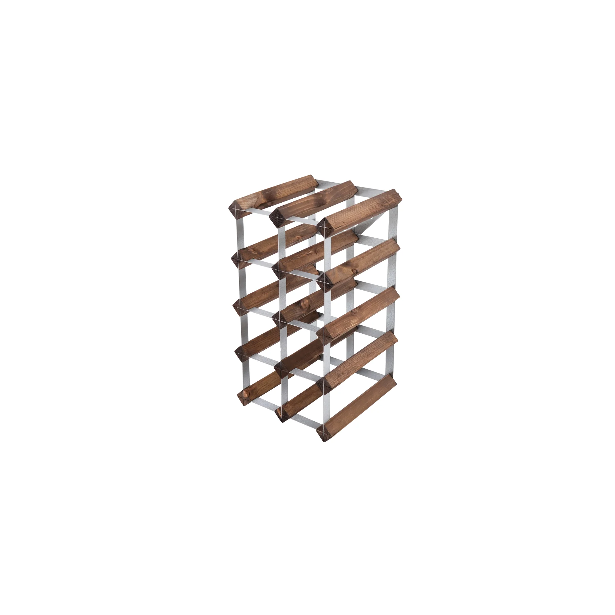 Traditional Wine Rack  Vinreol, 12 flasker - mørk eg