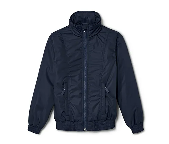 Kinder-Blouson, dunkelblau mit Pferdestickerei