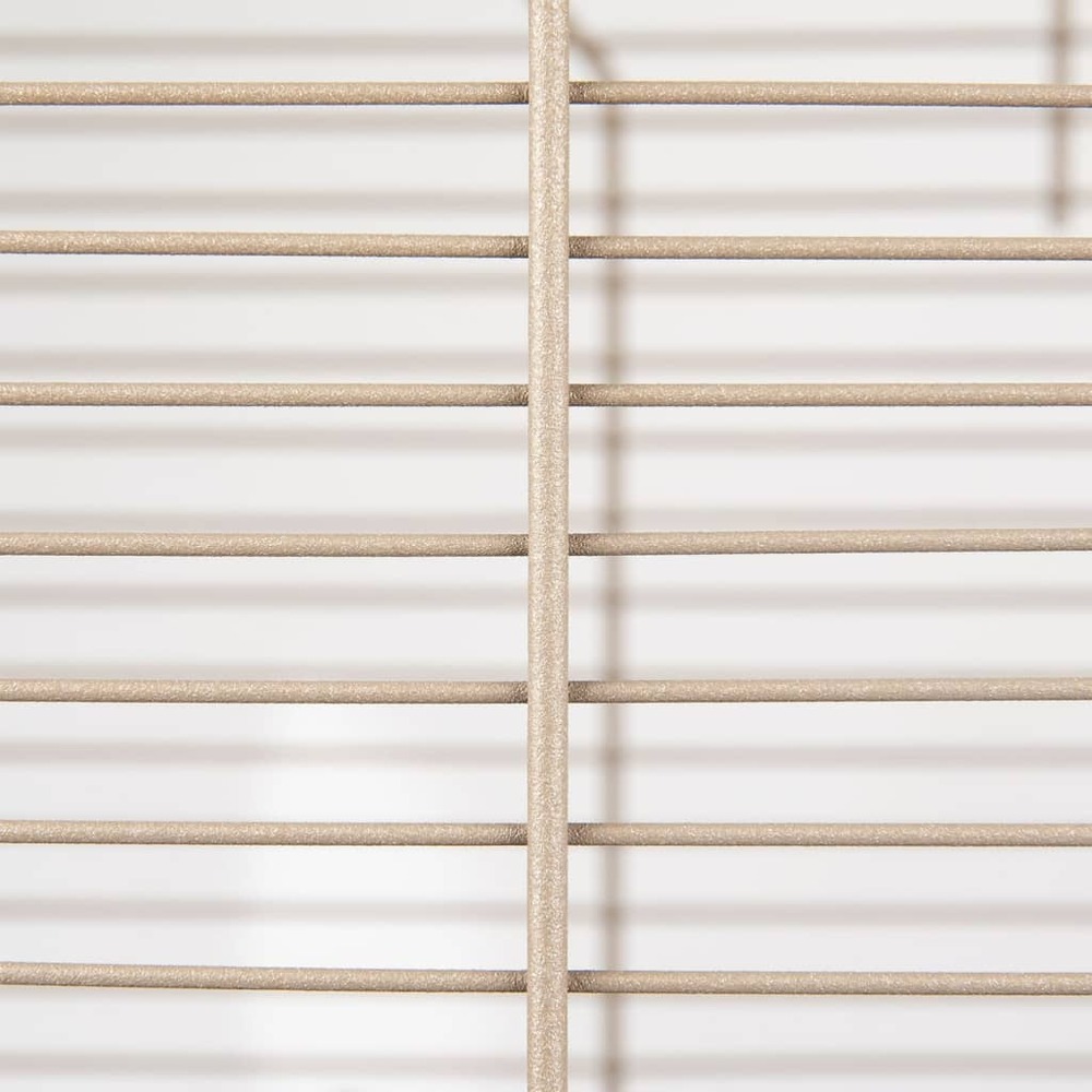 Cage à perruches numfor 1 51x30x60 cm taupe métallique