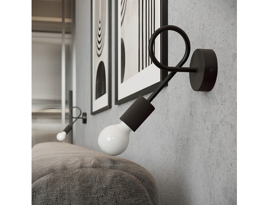 SOLLUX LIGHTING - Lustre levar 8 noir