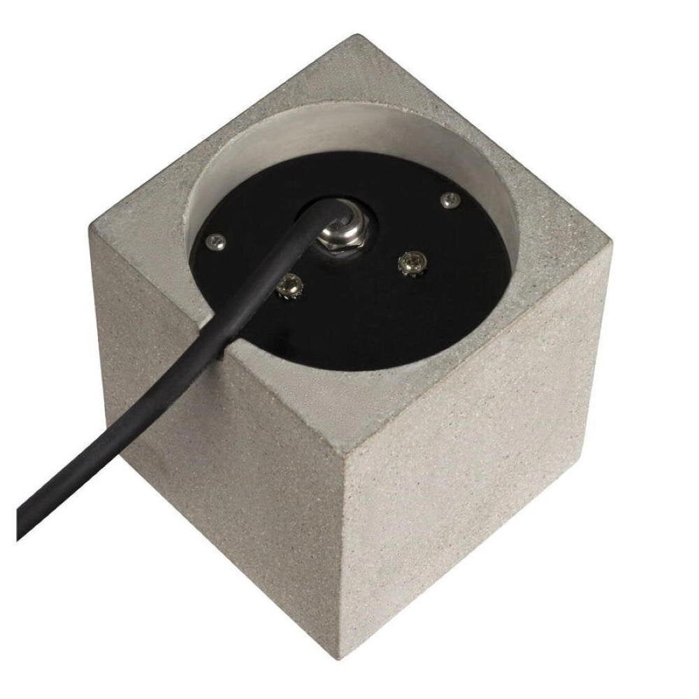 Concreto vloerlamp in grijs, GU10, IP65, vierkant