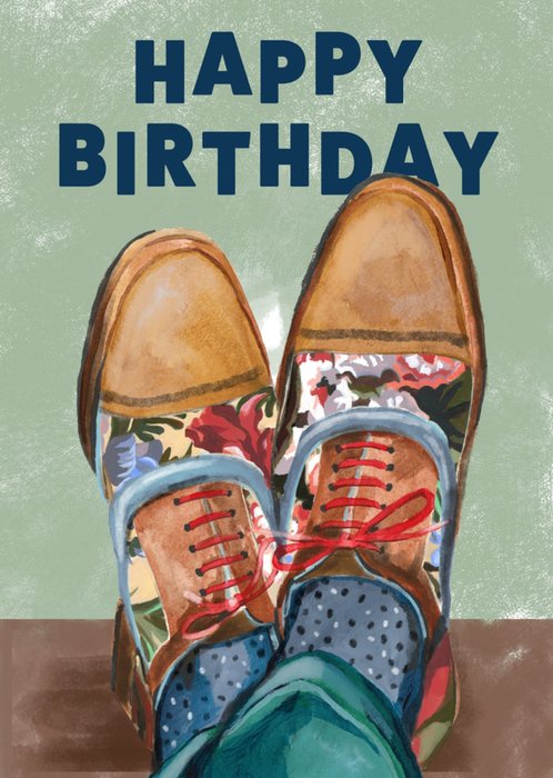 Drunk Girl Designs | Verjaardagskaart | Schoenen
