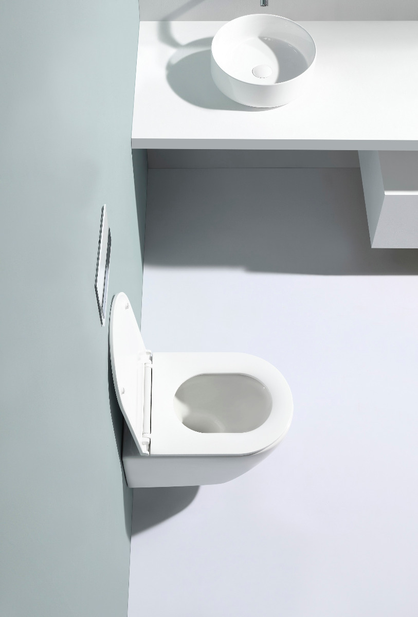 Sanigoods Neptunus randloos wandcloset met softclose zitting (laag)