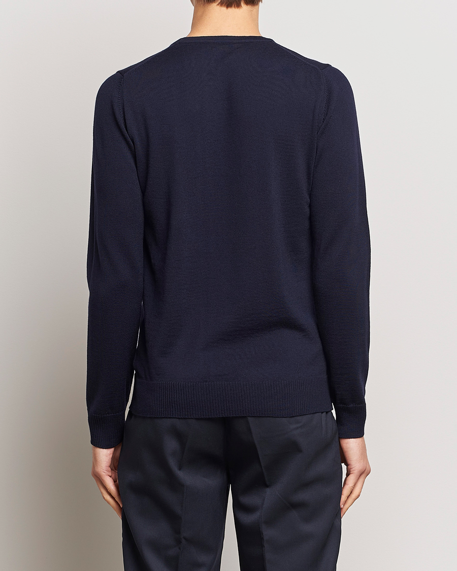 J.Lindeberg Lyle True Merino Crew Neck Pullover Navy