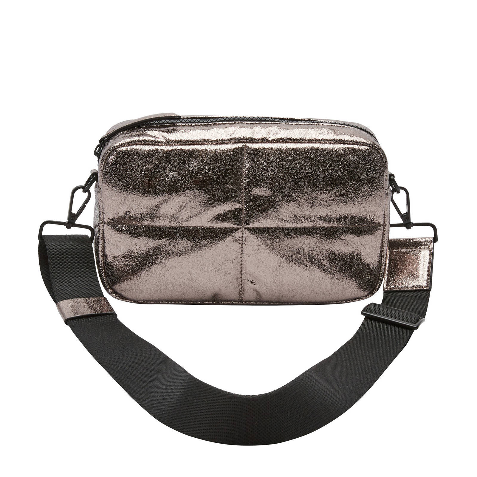 s.Oliver metallic crossbody tas brons