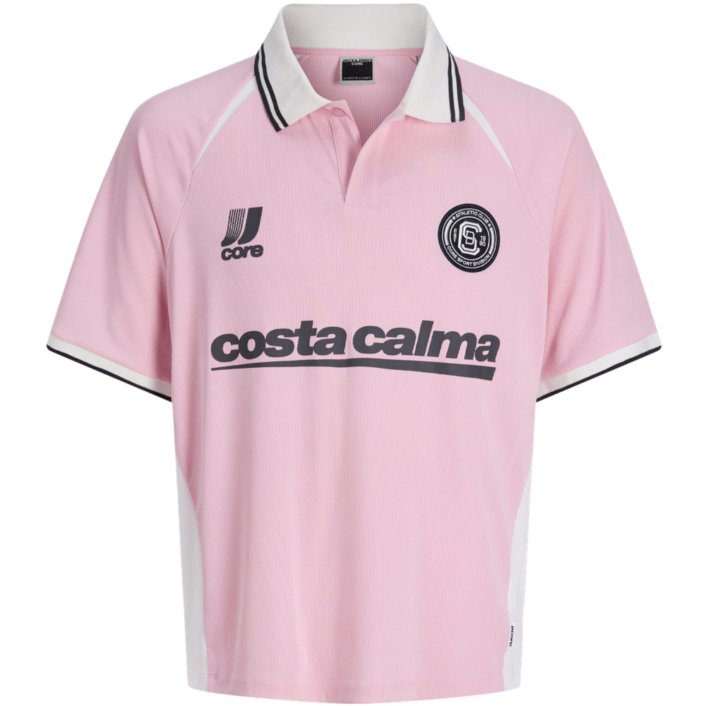 Køb Jack & Jones Junior Sweet Lilac Jcoclub Ribbed Football Polo Ss Jnr