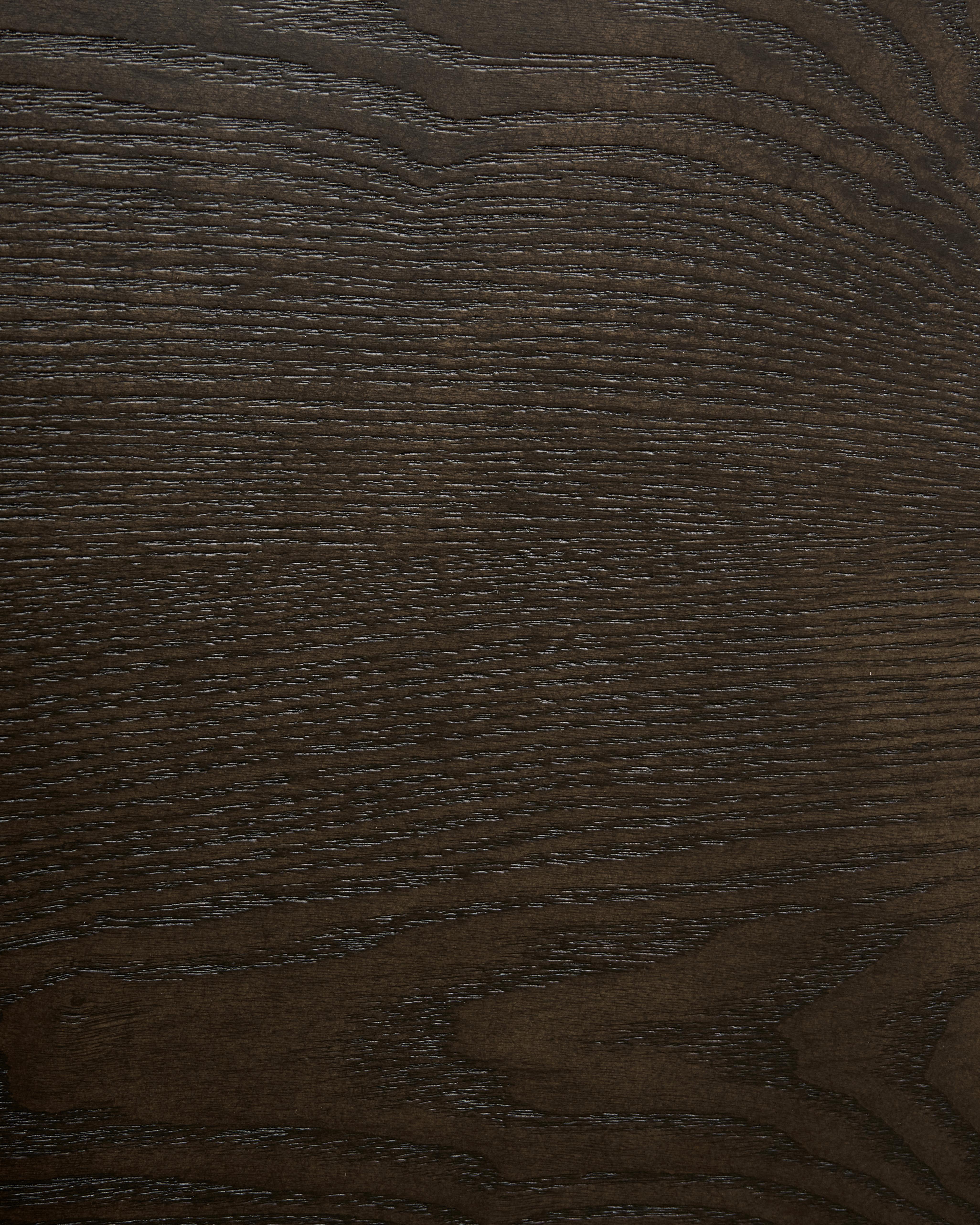 Set van 2 eetkamerstoelen OVERLY Hout Donkerbruin