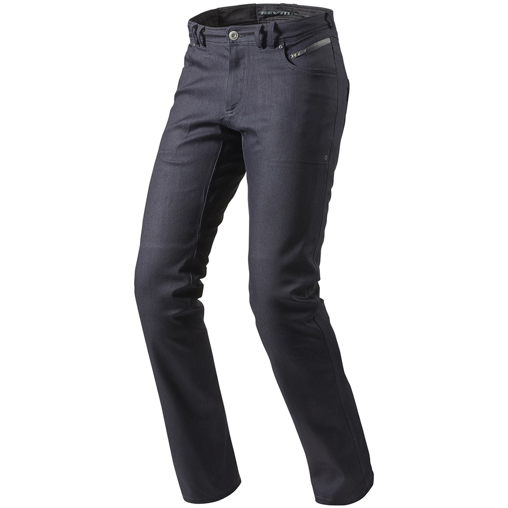 Rev'it - Jean Orlando H2O LF Long Bleu foncé