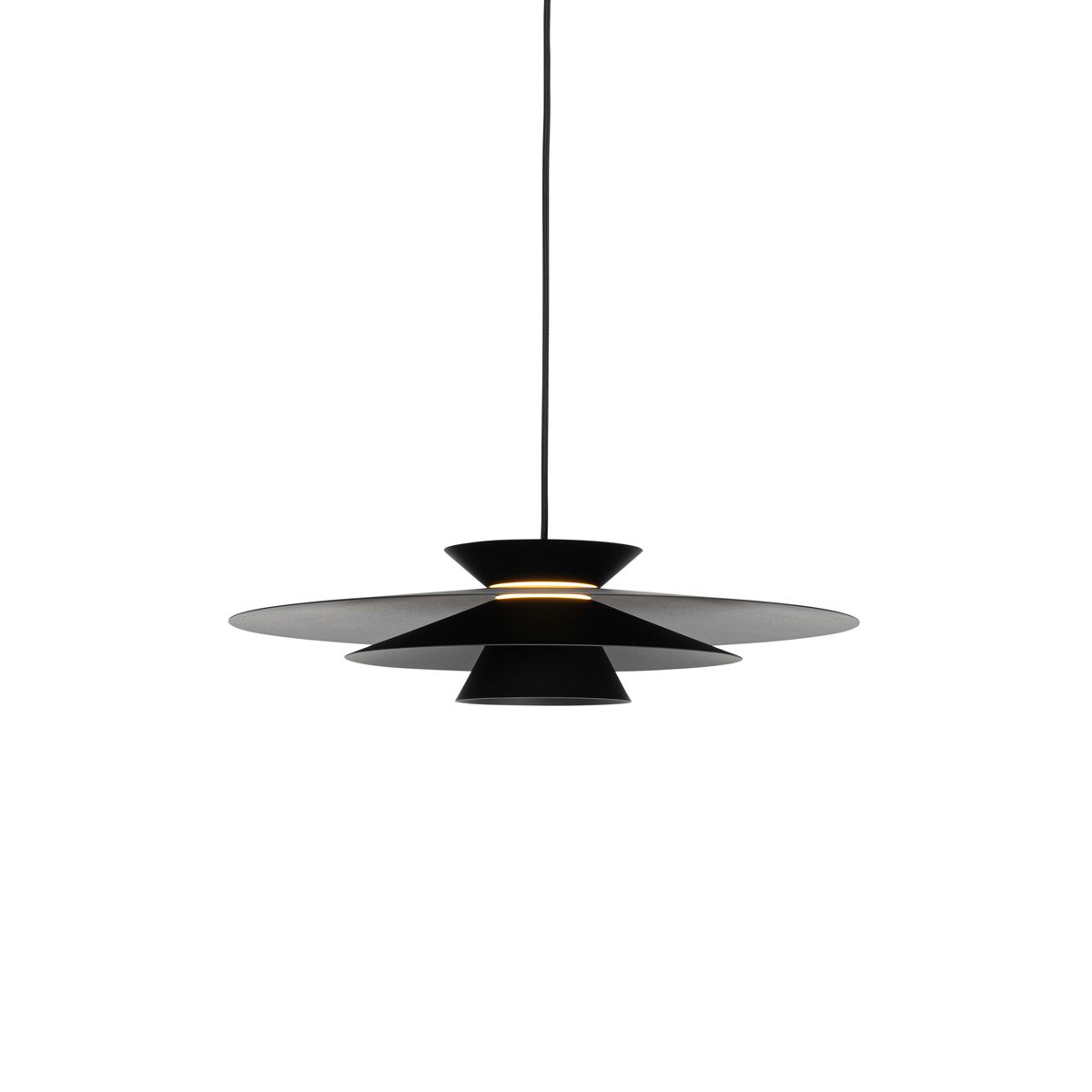 Design hanglamp zwart incl. LED 3-staps dimbaar - Pauline