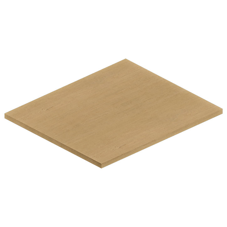 Plan de toilette pour vasque à poser chêne clair 60 cm Pura