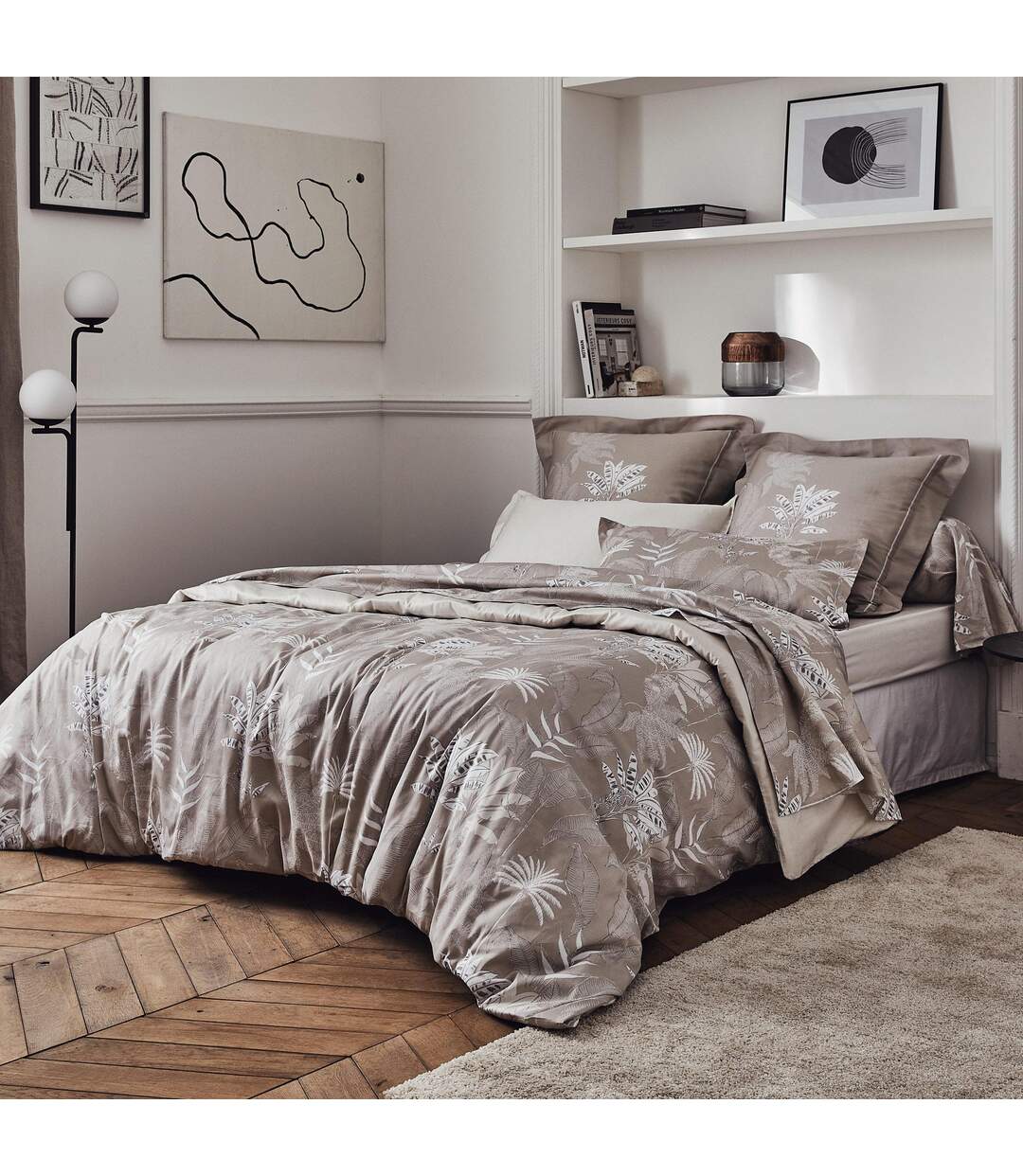 Drap plat 280x325 cm satin de coton CAYENNE noir Ebène