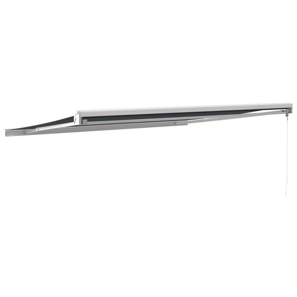 Auvent rétractable anthracite 4x3 m tissu et aluminium