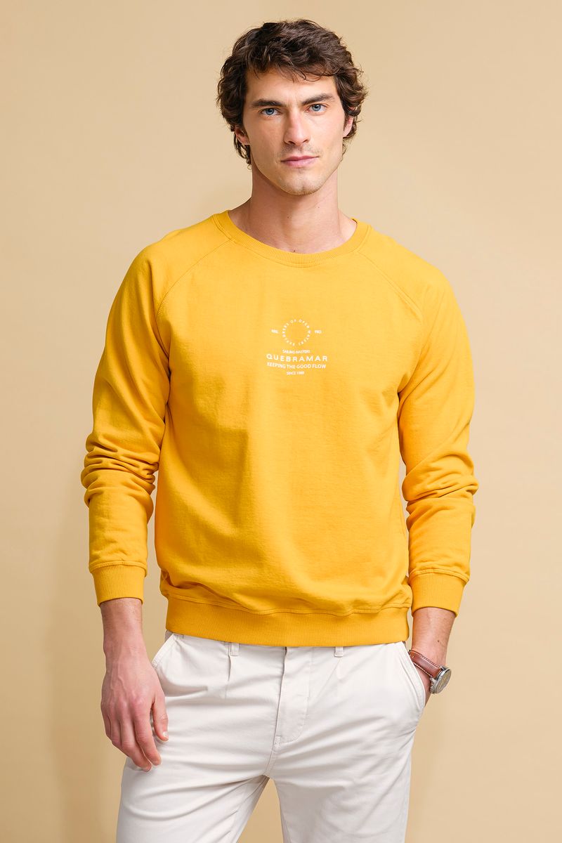 SWEATSHIRT DECOTE REDONDO COM PRINT