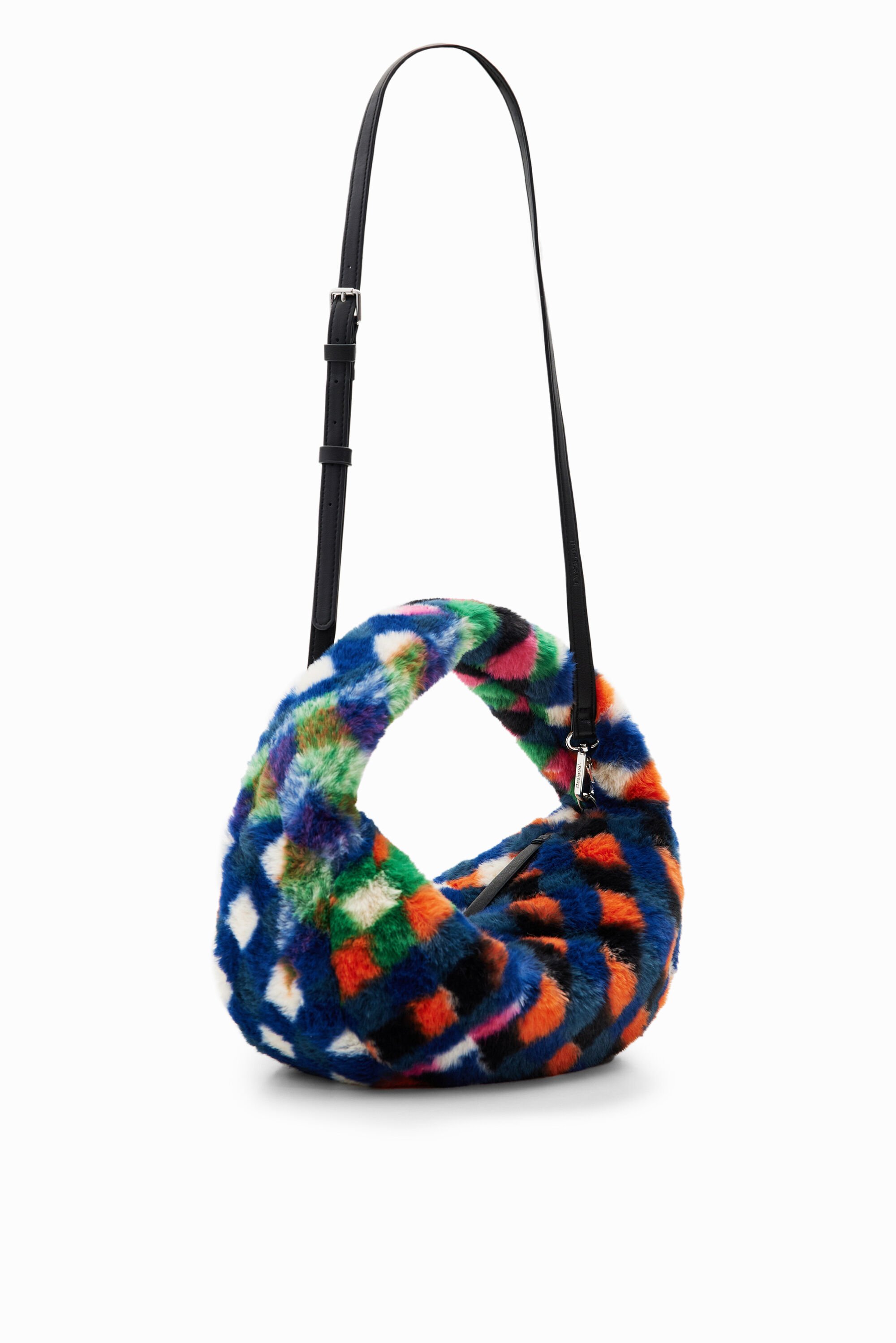 Sac effet fourrure losanges