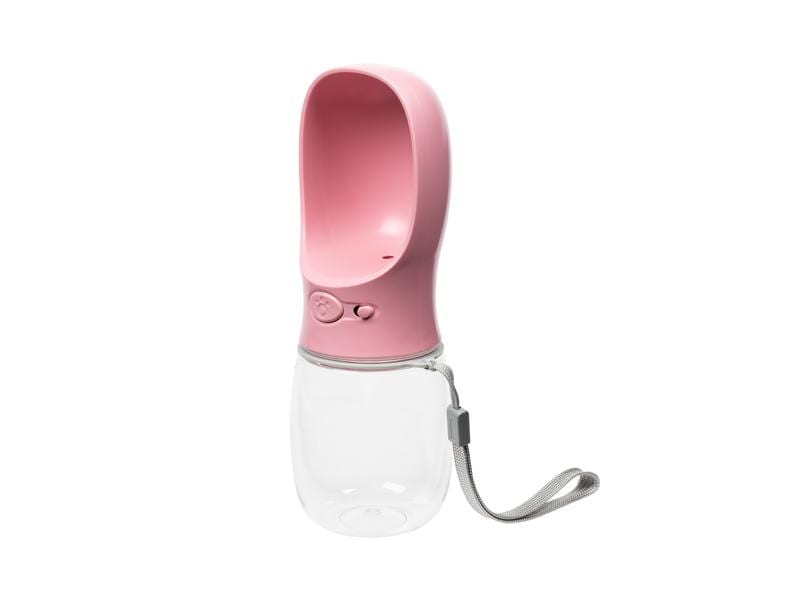 FTM Trinkflasche Rosa, 350 ml Trinkflasche für Hunde