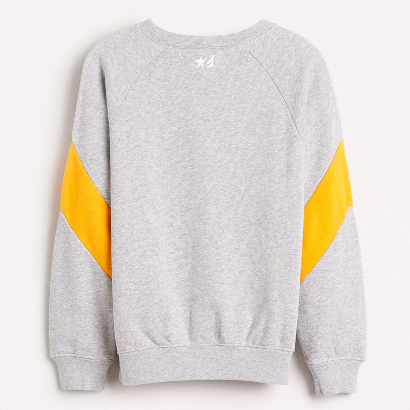 Bellerose Sweat en Coton Firsty imprimé gris clair