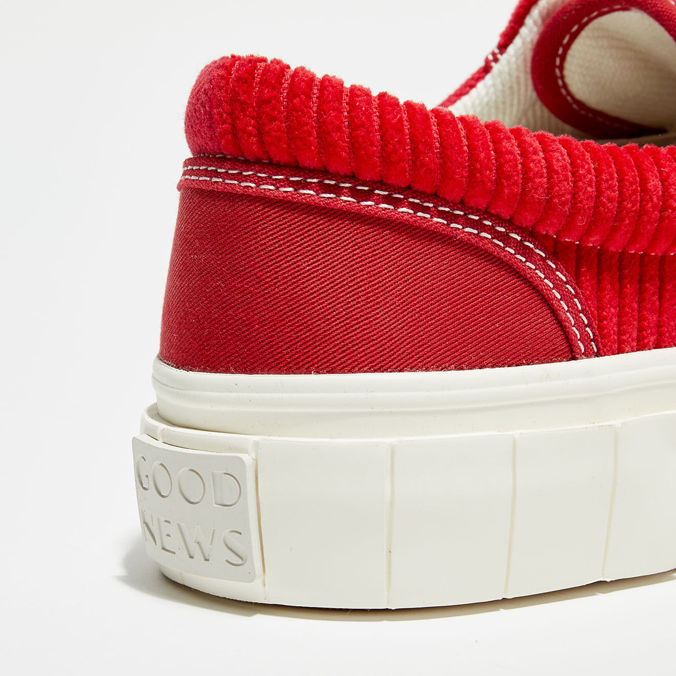 Good News Sneakers en Coton biologique Jute rouges