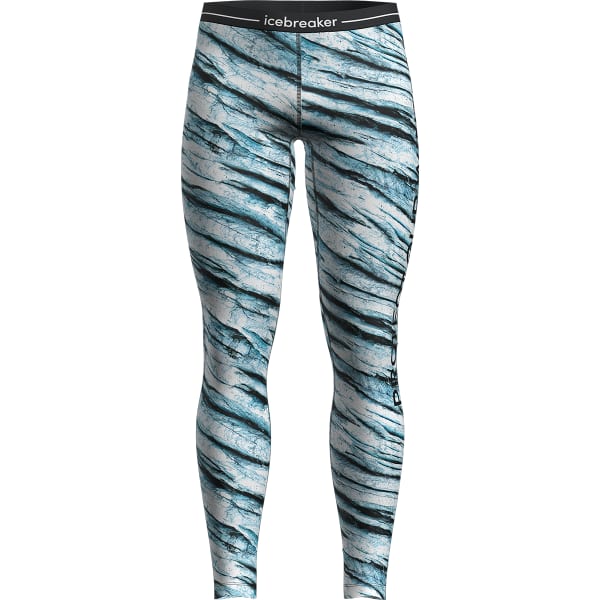 Collant thermique ICEBREAKER MER 200 OASIS LEGGINGS POW AOP SNOW AOP