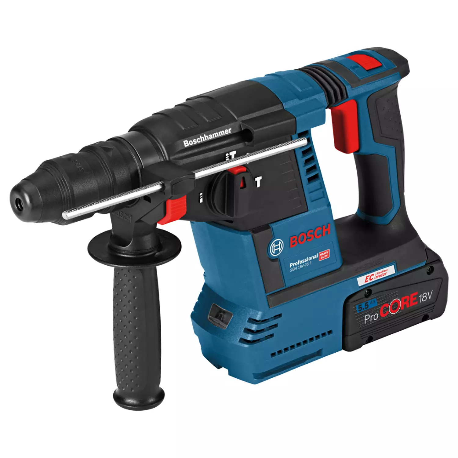 Bosch GBH 18V-26 F 18V Li-Ion Accu SDS-plus combihamer set (2x 5.5 ProCORE accu) in L-Boxx - 2,6J - koolborstelloos