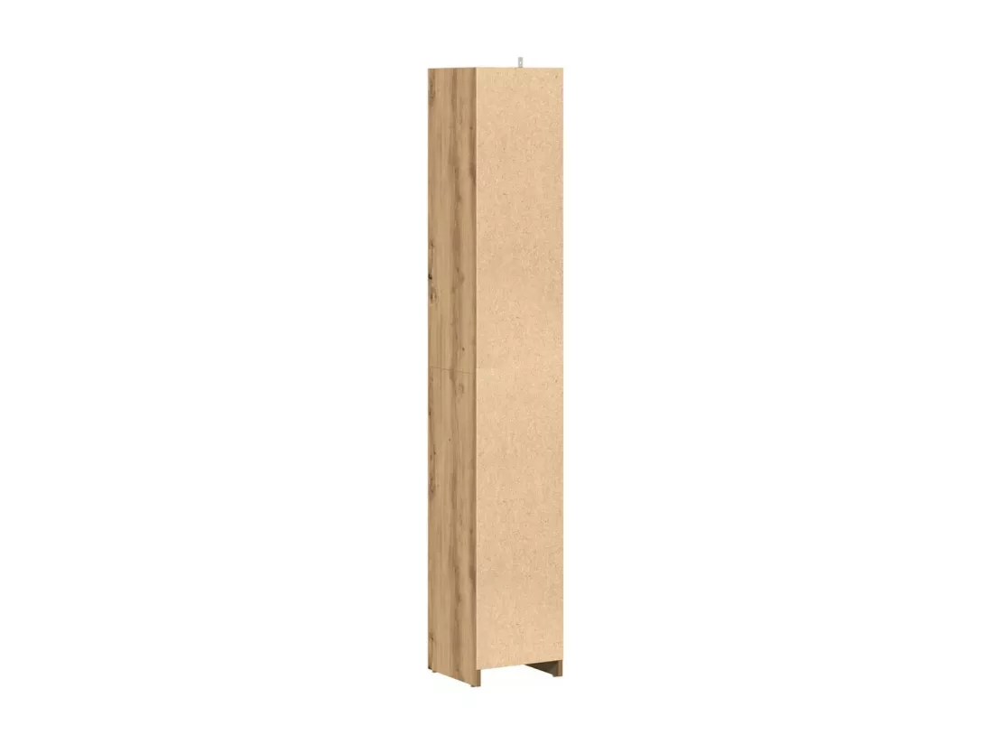 Armoire de salle de bain chêne artisanal 30x30x183,5 cm