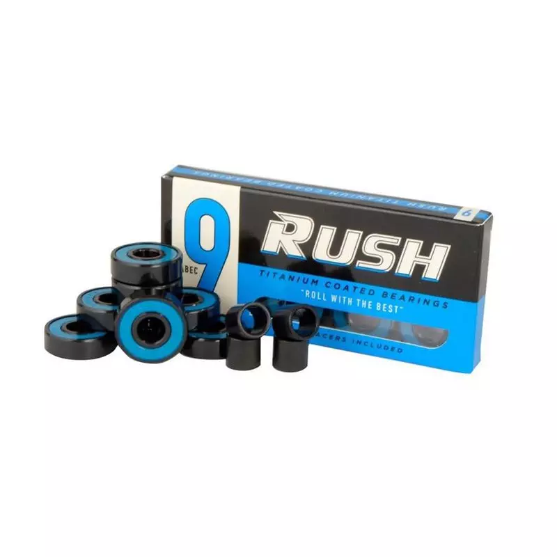 Roulements Skateboard RUSH Roulements Jeu De 8 Abec 9 Blue