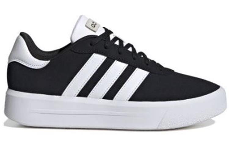 COURT PLATFORM SUEDE,CBLACK/FT CBLACK-FTWWHT-FTWWHT