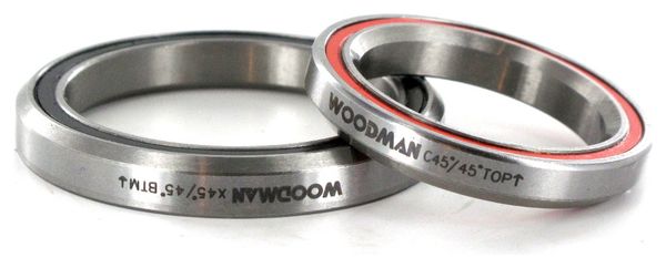 WOODMAN Roulements Conique 1''1/8-1.5'' Intégré 45x45° type ''Campa''