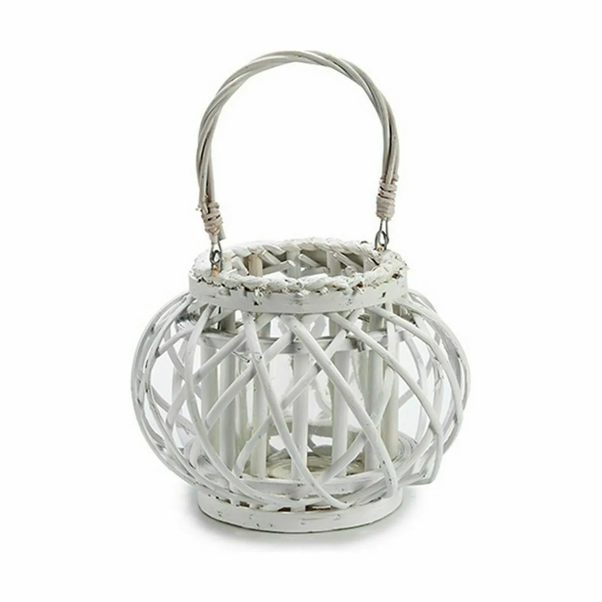 Gift Decor Blanc - Osier et Verre