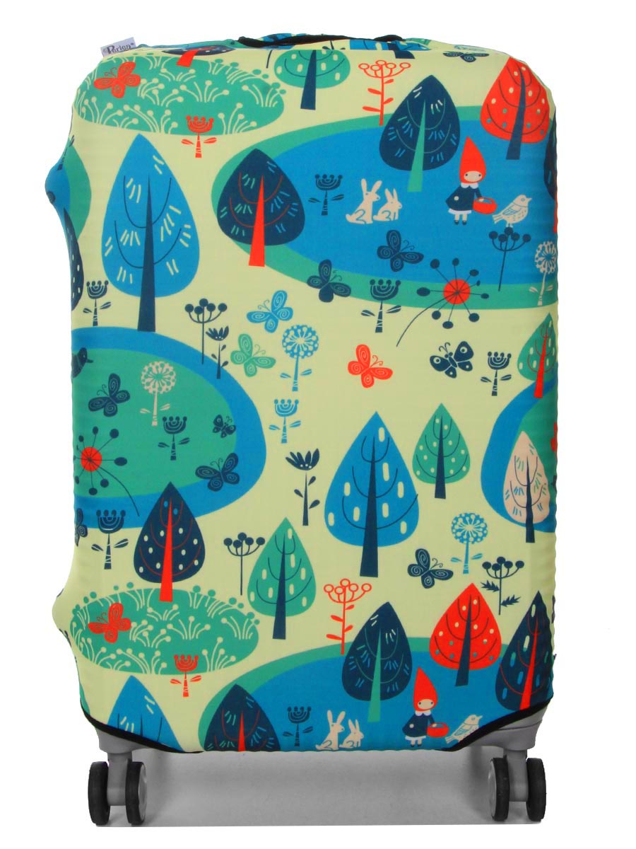 Housse de valise Periea Yellow and Blue Woodland M