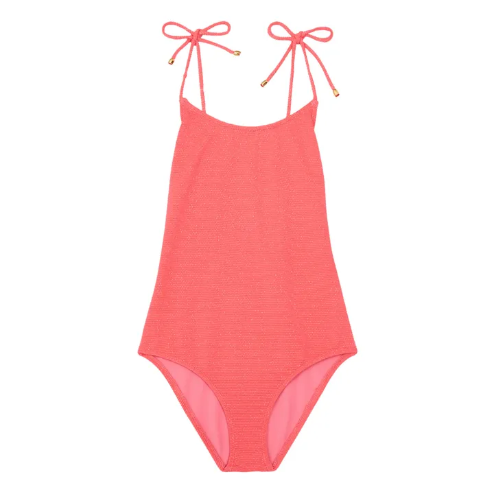 Lison Paris Maillot de Bain 1 pièce Lurex | Corail