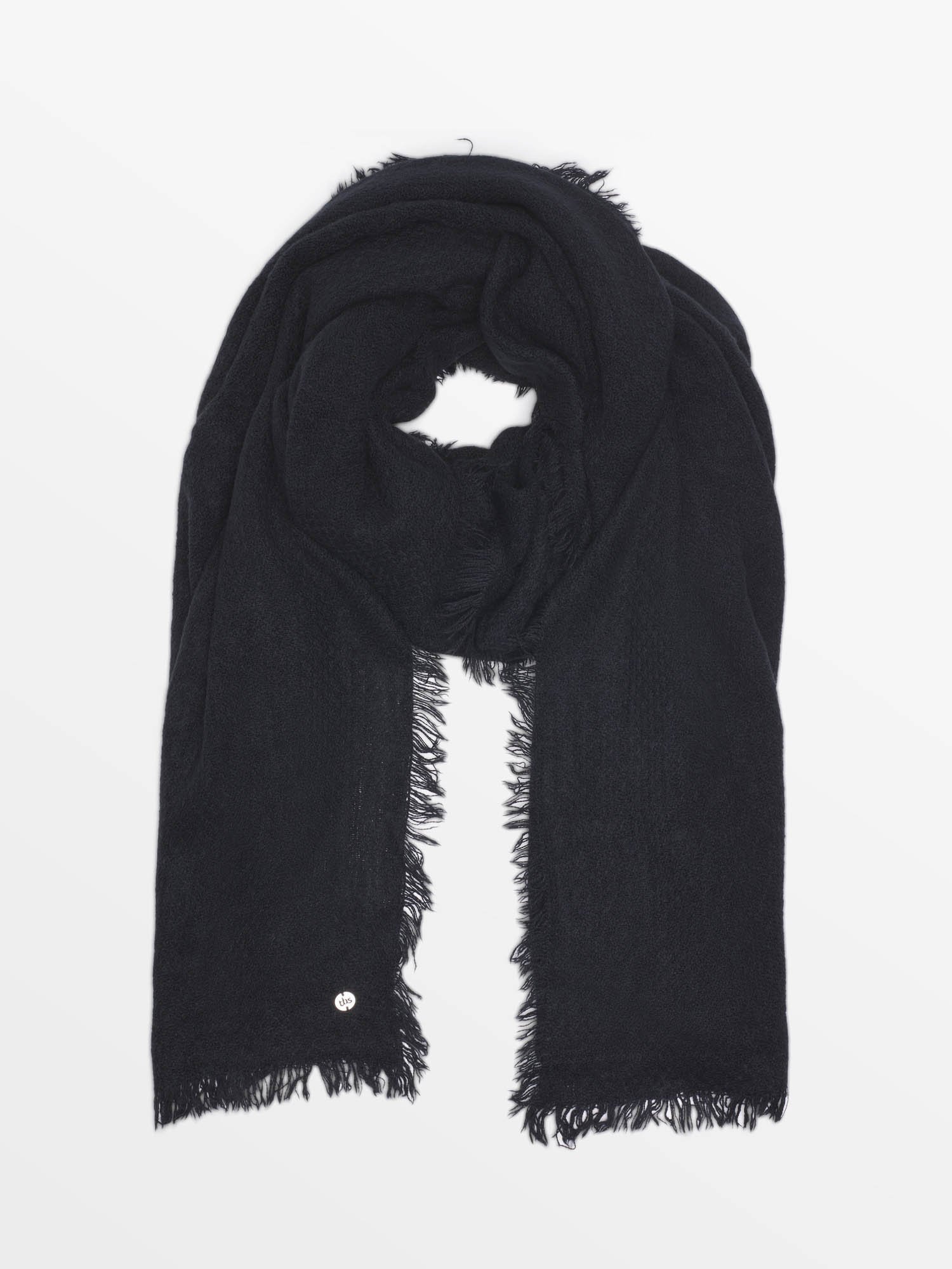 Echarpe Femme Douce Noire