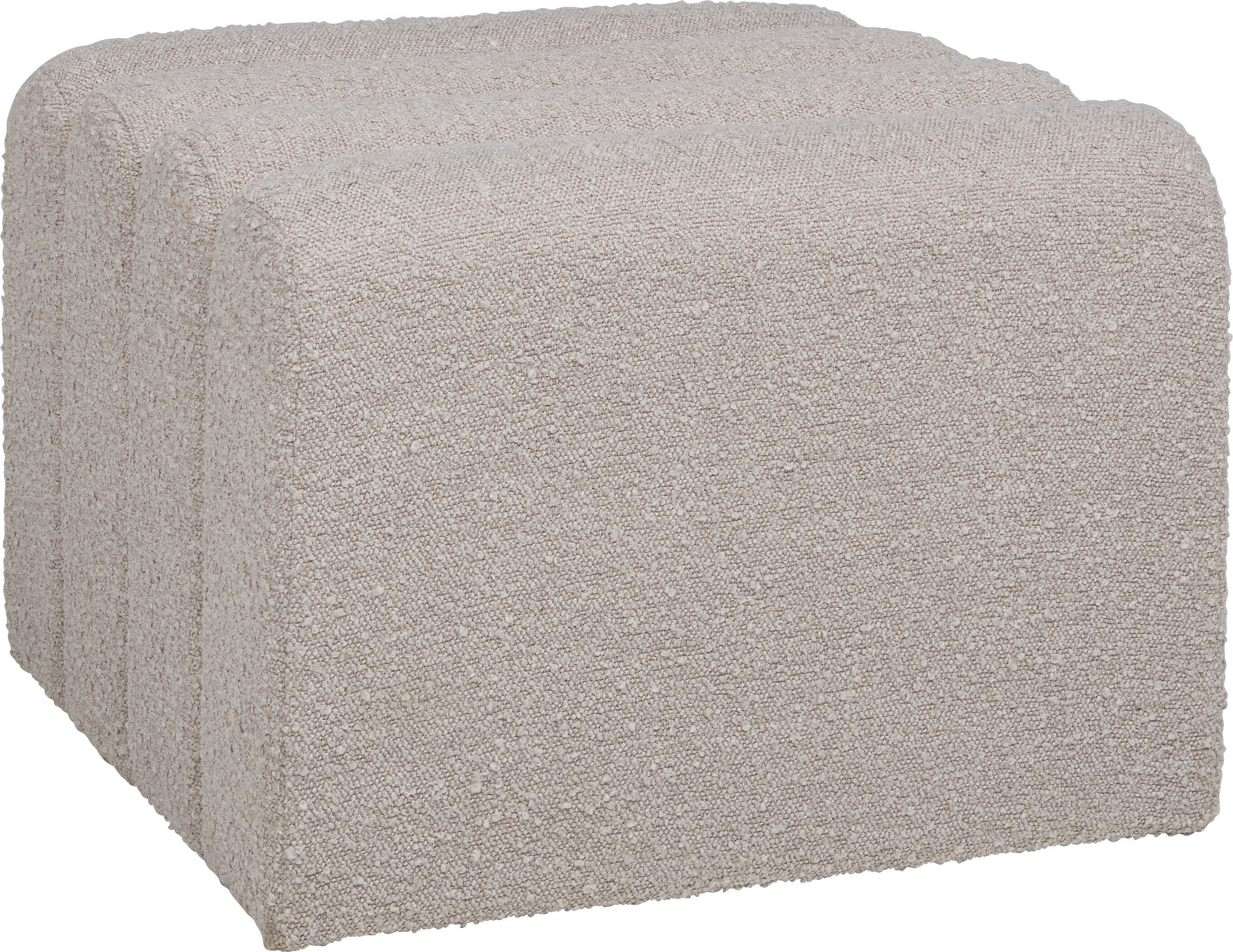 KUBEN Hocker - Sand / B: 55.0 cm x T: 55.0 cm x H: 43.0 cm