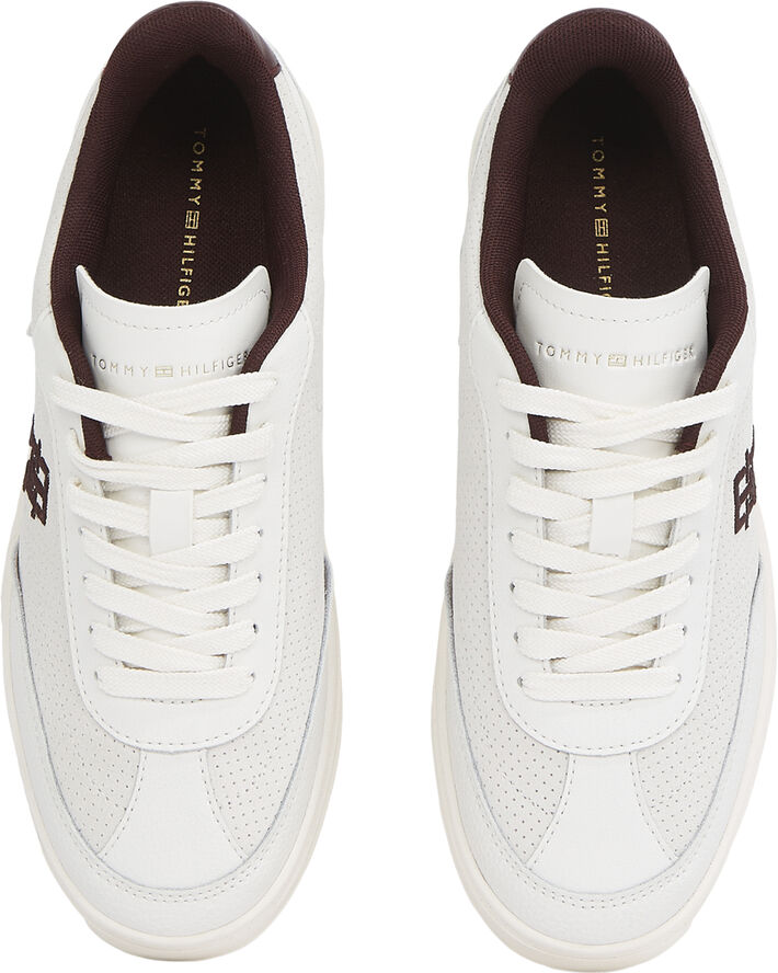 Tommy Hilfiger TH HERITAGE SNEAKER PERF White/burgundy velvet