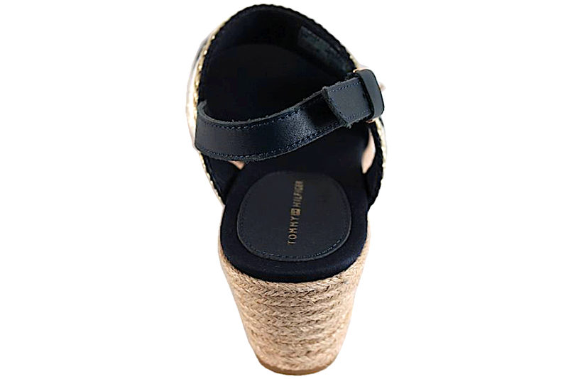 TOMMY HILFIGER GOLDEN WEBBING SANDAL MED HÆL