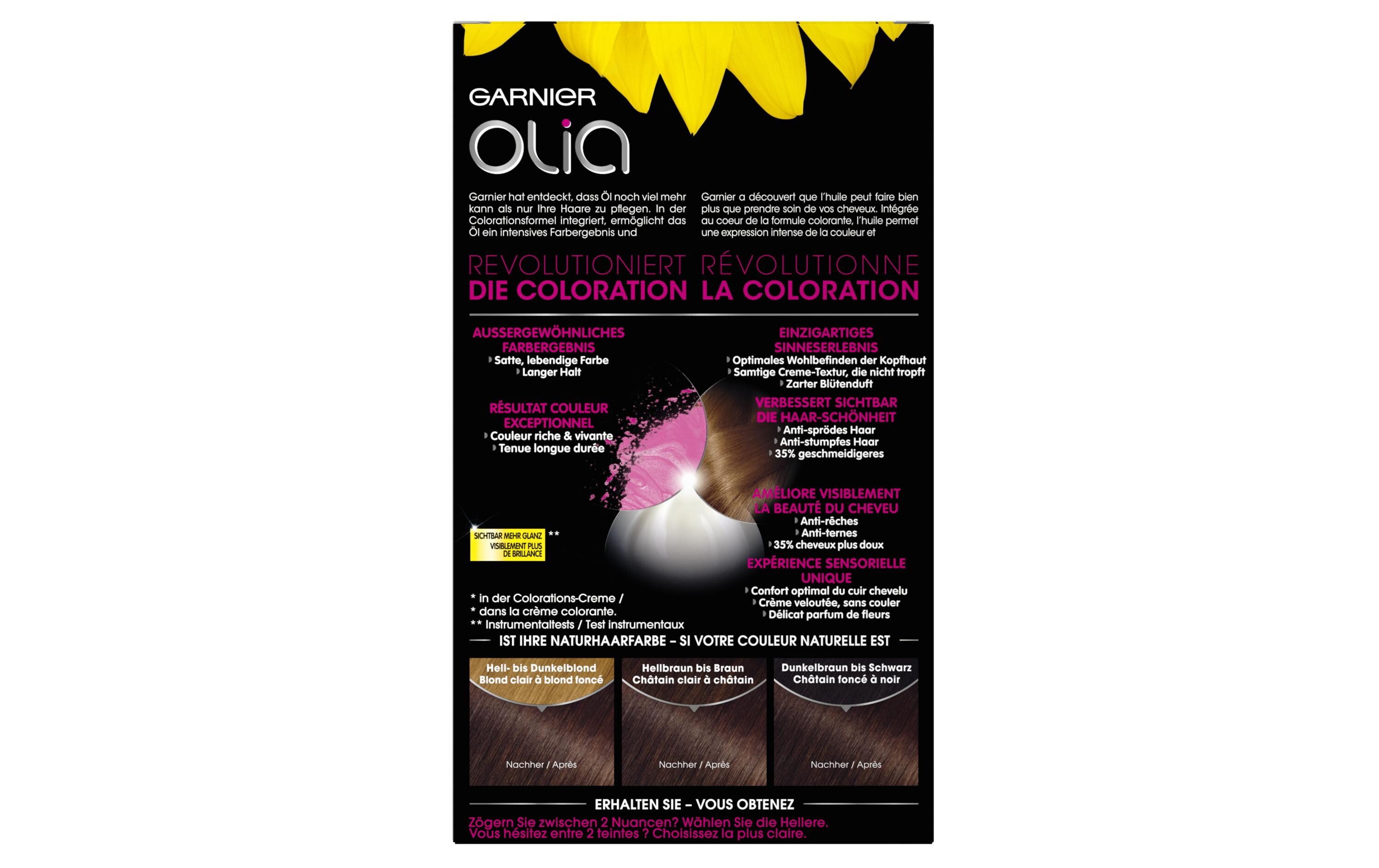 Haarcoloration Olia 4.15 Kühle KastanieDauerhafte Haarfarbe ohne Ammoniak