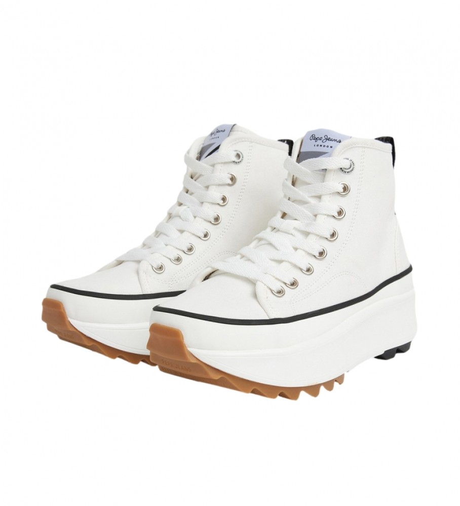 Tênis Pepe Jeans Woking Street Branco - Altura da plataforma: 6,8 cm -