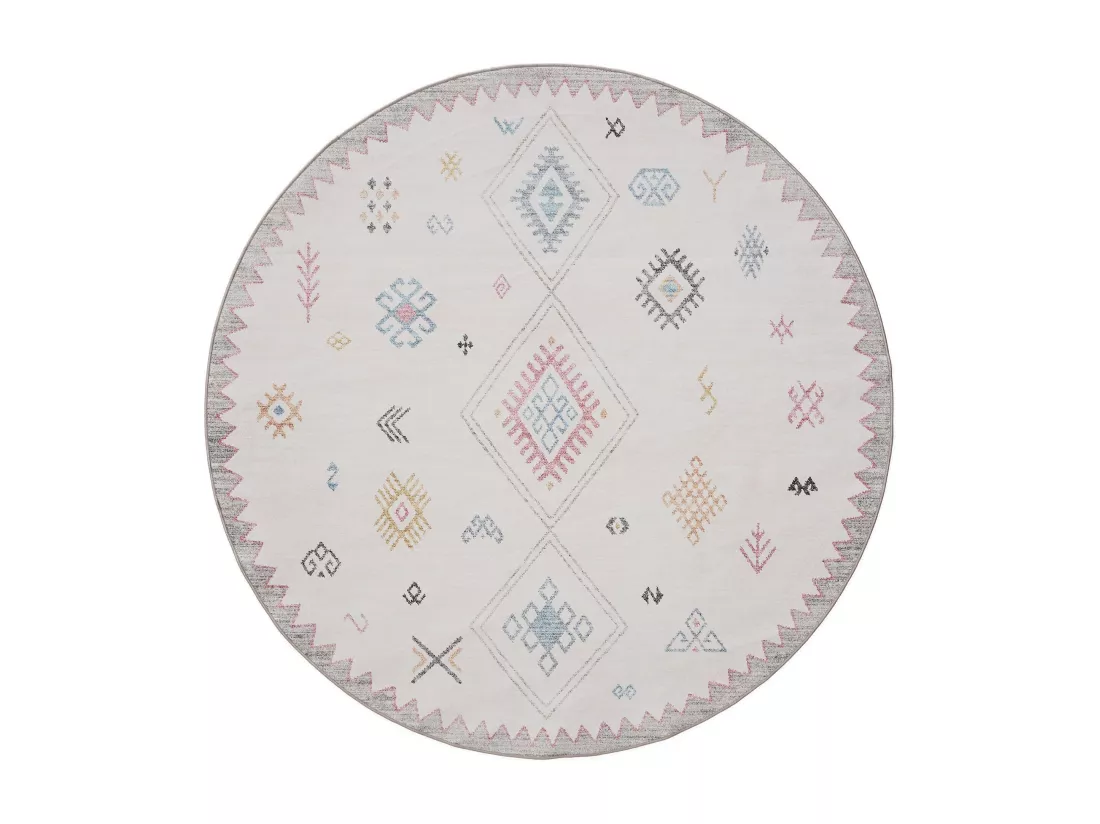 Tapis lavable George Multicouleur ø 160 cm rond