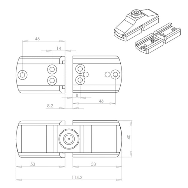Lot de 4 verrous IMC Pack spécial FORD Transit après 2014