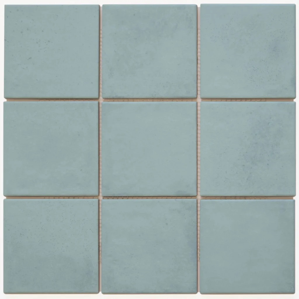 The Mosaic Factory Kasba mozaïek 10x10cm turquoise mat