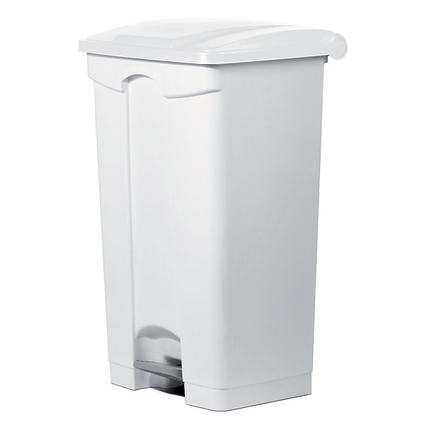 Collecteur à pédale HACCP 90 L blanc