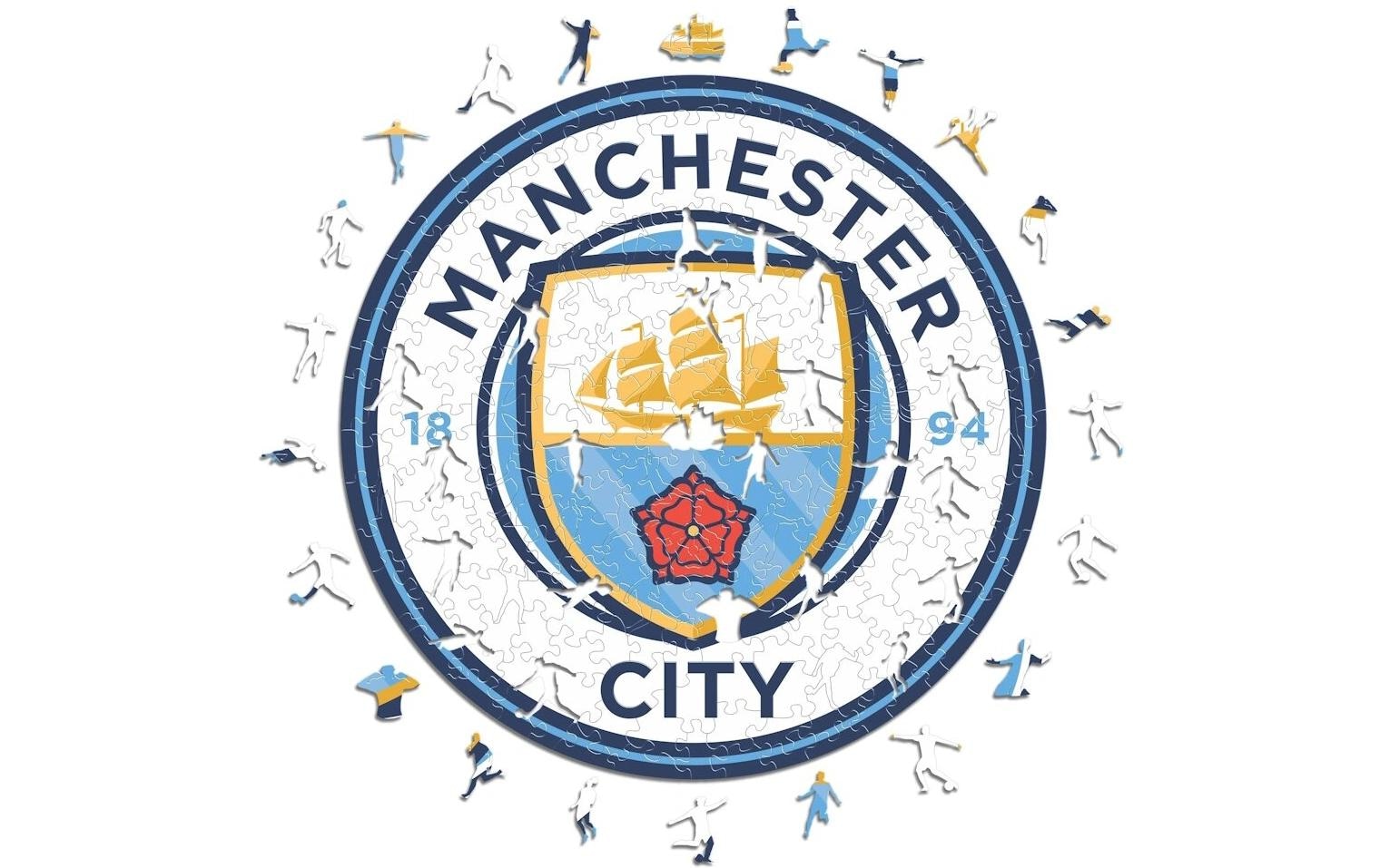 Puzzle »Iconic Man City FC – Logo« Holzart: Birke (Herkunftsland: China)