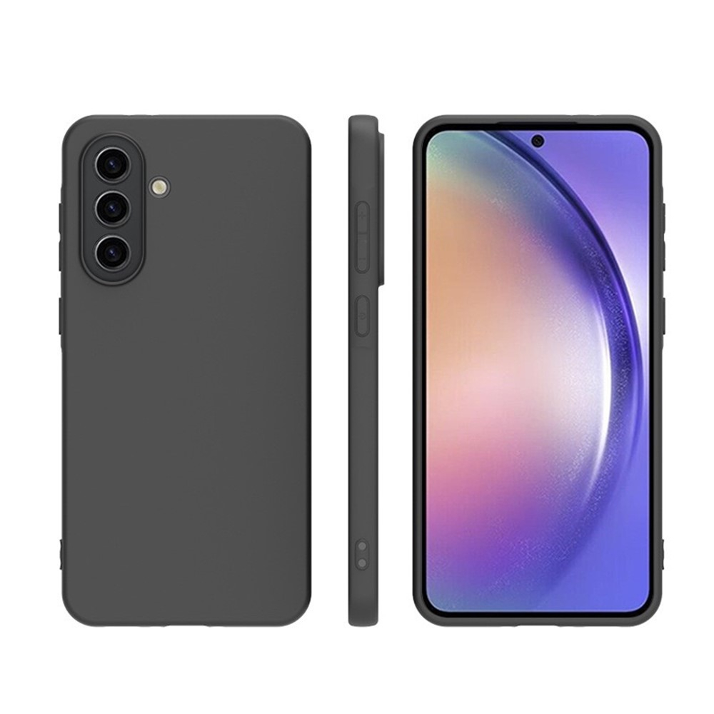Samsung Galaxy A17 Gummi Case Hülle mit Kameraschutz - Schwarz (Matt)
