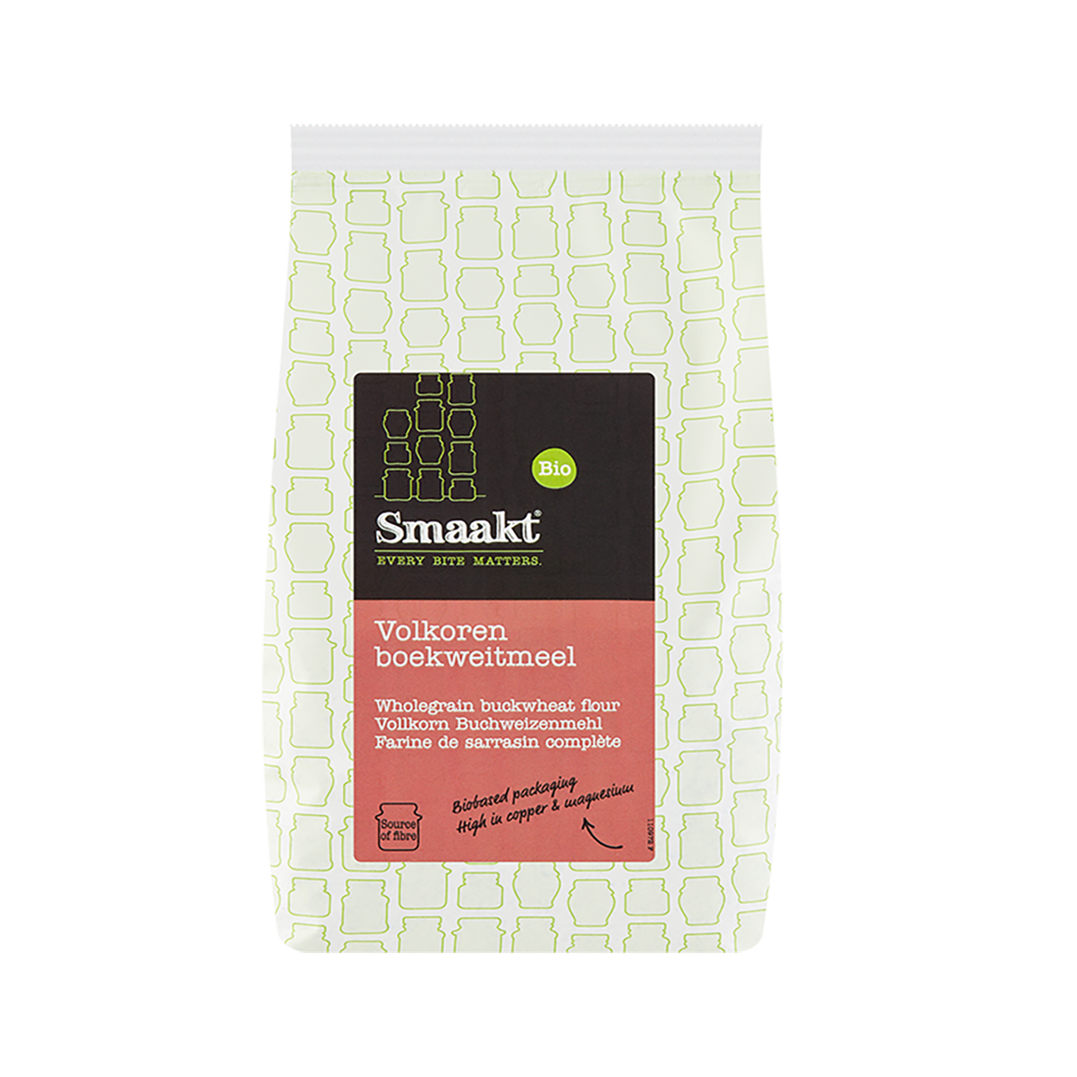 Smaakt Volkoren boekweitmeel (bio) 400 gram