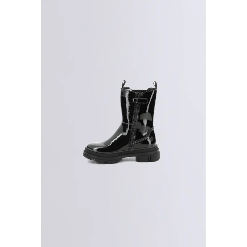 KICK GOZ NOIR VERNIS BOOTS Cuir Fille