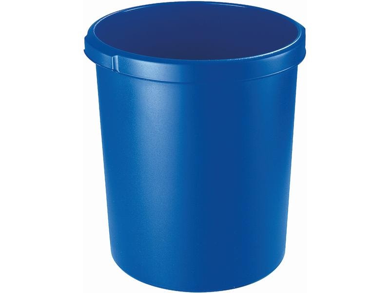 HAN Papierkorb Klassik 30 Liter, Blau Eimer für Papiermüll