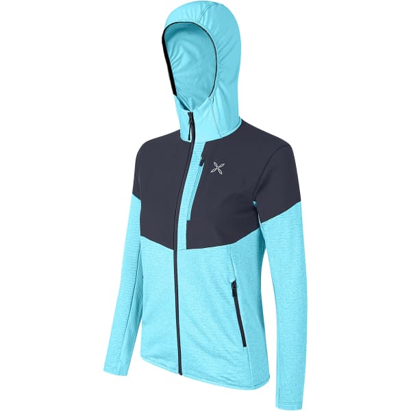 Veste polaire randonnée MONTURA THERMALGRID PRO 2 MAGLIA W TURQUOISE/GRAPHITE BLUE